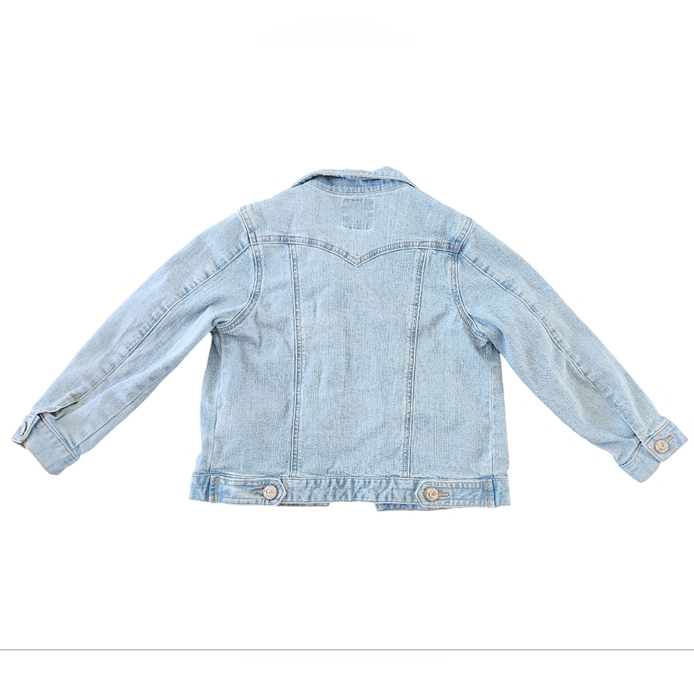GB Girls Patch Light-Wash Jean Jacket / Size 6X - Picture 13 of 15